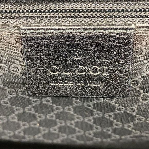 Gucci Shoulder Bag 90643 Leather Black Gold Hardware Women - Picture 5 of 10